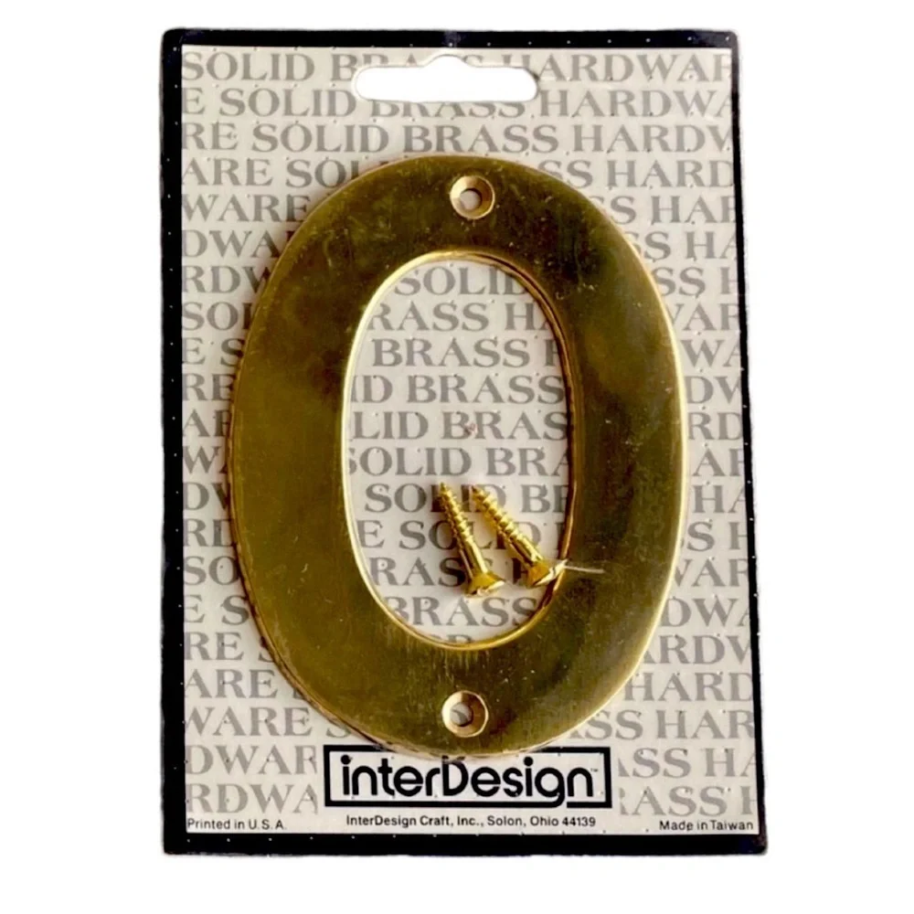 Williams Sonoma Brass House Address Number, #0